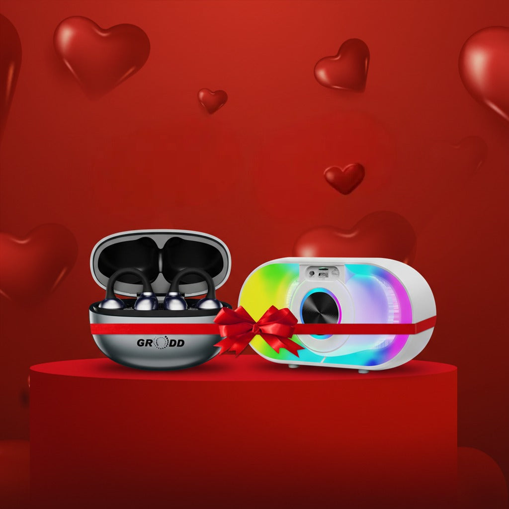 Aria Wave Clips + Wireless Portable RGB Bluetooth Speaker