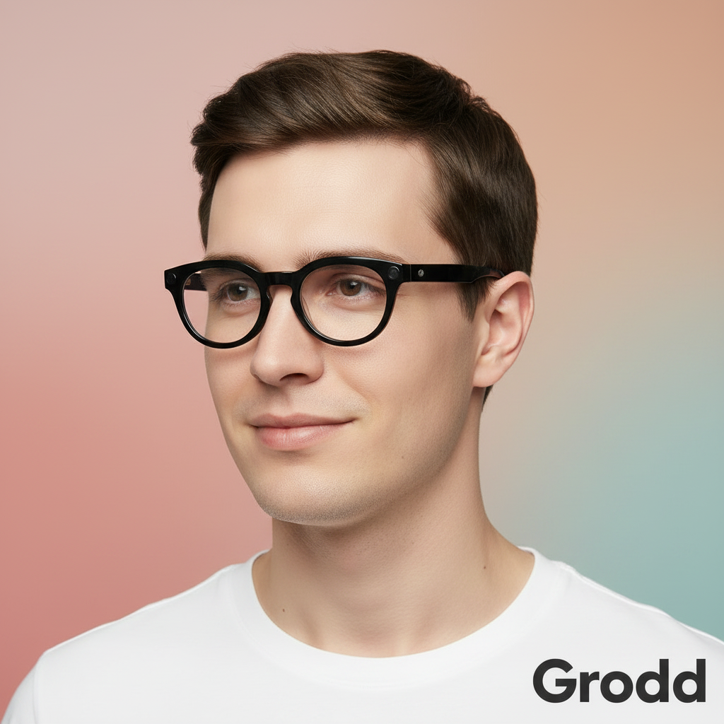 Grodd Pyan V03 AI Smart Glasses with 8MP Camera, ChatGPT & Voice Translation