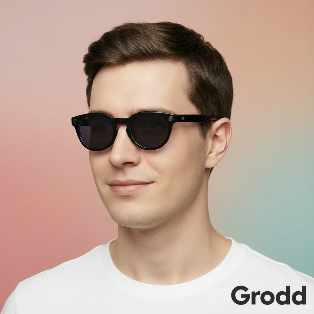 Grodd Pyan V03 AI Smart Glasses with 8MP Camera, ChatGPT & Voice Translation