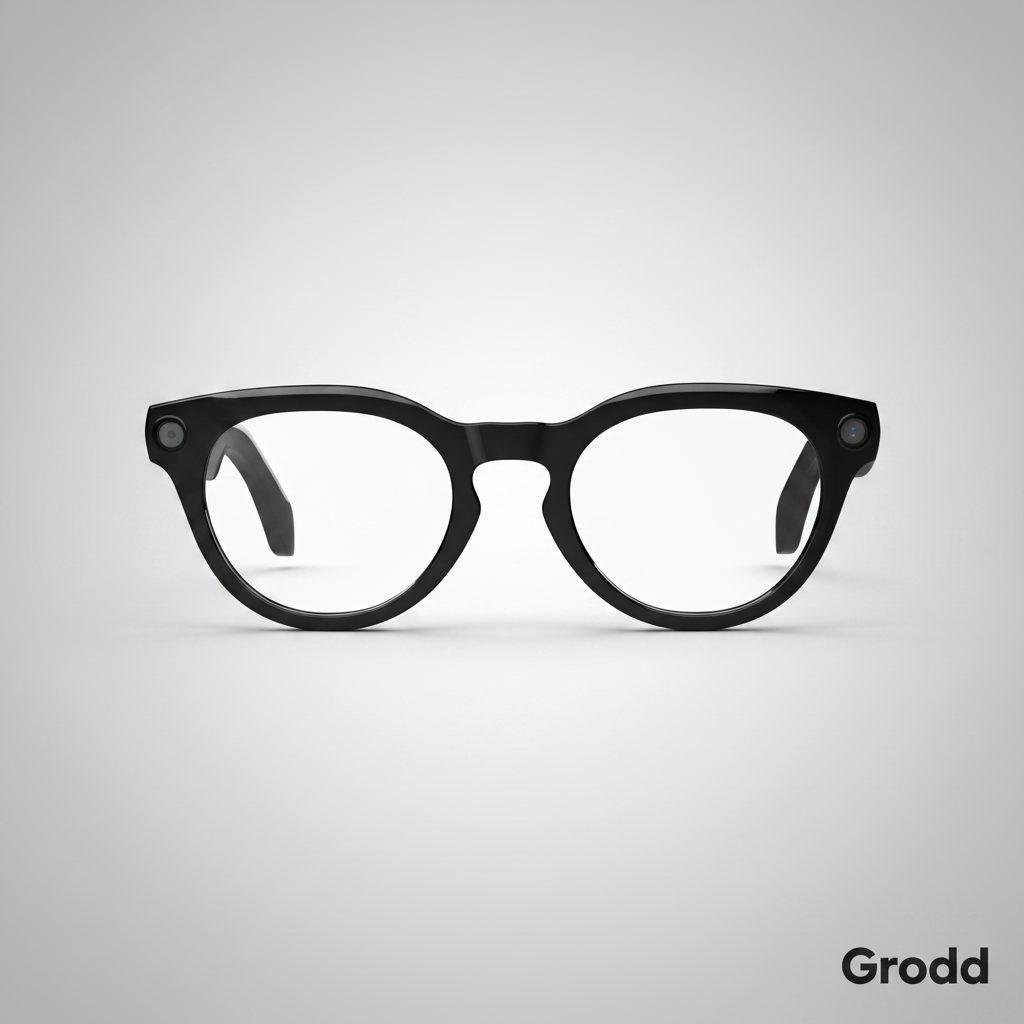 Grodd Pyan V03 AI Smart Glasses with 8MP Camera, ChatGPT & Voice Translation